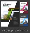 Company flyer vector illustration