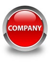 Company glossy red round button Royalty Free Stock Photo