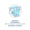 Company governance concept icon