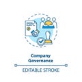 Company governance concept icon