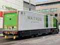 Waitrose is a brand of British supermarkets which still sells groceries under the brand.