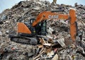 Company has started its recycling of building materials Royalty Free Stock Photo