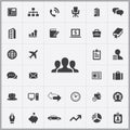 Company icons universal set