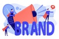 Personal brand concept vector illustration