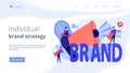 Personal brand concept landing page
