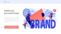 Personal brand concept landing page