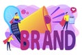 Personal brand concept vector illustration