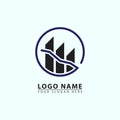 Company Investment Business Logo Vector. Financial company investment icon