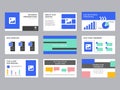 Company Investment Presentation, Pitch deck, Presentation Slides Vector Template. Unique Design Vector Template