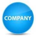 Company elegant cyan blue round button