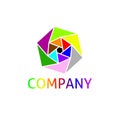 The company logo is colorful and very cool