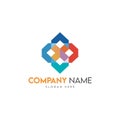 company logo design vector icon element template with business card - abstract hexagon Royalty Free Stock Photo
