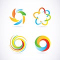 Company logo elements set