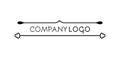 Company logo. Flourish symbol. Original dividers. Abstract element for template. Vector illustration, flat design