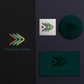 company logo next style design template with business card elements. vector Royalty Free Stock Photo