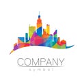 Company Logo Vector City Town Icon for Branding Real Estate Symbol Building and Apartment Rent Concept Sign Royalty Free Stock Photo