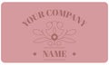 Company name on business card, vector designs Royalty Free Stock Photo