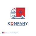 Company Name Logo Design For ambulance, truck, medical, help, va Royalty Free Stock Photo