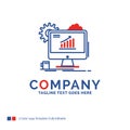 Company Name Logo Design For Analytics, chart, seo, web, Setting Royalty Free Stock Photo