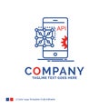 Company Name Logo Design For Api, Application, coding, Developme Royalty Free Stock Photo