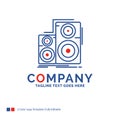 Company Name Logo Design For Audio, hifi, monitor, speaker, stud Royalty Free Stock Photo