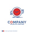 Company Name Logo Design For Backup, clock, clockwise, counter