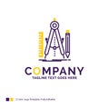 Company Name Logo Design For Build, design, geometry, math, tool