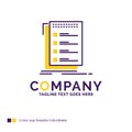 Company Name Logo Design For Check, checklist, list, task, to do