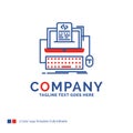 Company Name Logo Design For Code, coding, computer, monoblock Royalty Free Stock Photo