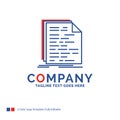 Company Name Logo Design For Code, coding, doc, programming, scr Royalty Free Stock Photo