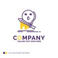 Company Name Logo Design For Death, frag, game, kill, sword. Pur