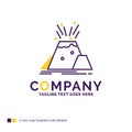 Company Name Logo Design For disaster, eruption, volcano, alert