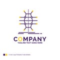 Company Name Logo Design For Distribution, grid, infrastructure