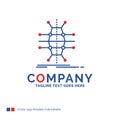 Company Name Logo Design For Distribution, grid, infrastructure