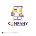 Company Name Logo Design For drag, mobile, design, ui, ux. Purpl