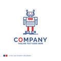 Company Name Logo Design For robot, Android, artificial, bot, te