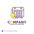 Company Name Logo Design For schedule, classes, timetable, appoi