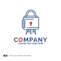 Company Name Logo Design For Security, cyber, lock, protection