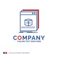 Company Name Logo Design For software, App, application, file, p Royalty Free Stock Photo