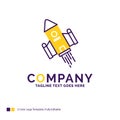 Company Name Logo Design For space craft, shuttle, space, rocket Royalty Free Stock Photo