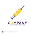 Company Name Logo Design For syringe, injection, vaccine, needle