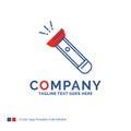 Company Name Logo Design For torch, light, flash, camping, hikin