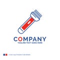 Company Name Logo Design For torch, light, flash, camping, hikin