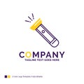 Company Name Logo Design For torch, light, flash, camping, hikin