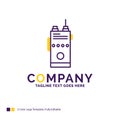 Company Name Logo Design For walkie, talkie, communication, radi