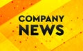 Company News abstract digital banner yellow background Royalty Free Stock Photo