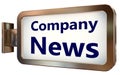 Company News on billboard background Royalty Free Stock Photo