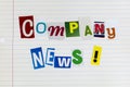 Company news official business newsletter release latest report