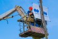 Company Norilsk Nickel changed the logo. Royalty Free Stock Photo