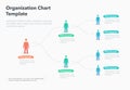 Company organization chart template with place for your content Royalty Free Stock Photo